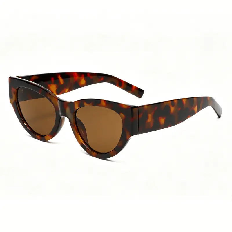 Exquisite Retro Cat Eye Sunglasses Womens Cute Oval Cateye Sun Glasses for Ladies-Trendy Classic Shades UV400 Protection