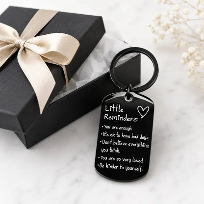 Women'S Minimalist Lightweight "You Are Enough" Slogan Keychain - Unisex Fashion Accessory, Gifts for Women, Gifts Adults, Slogan Keychains