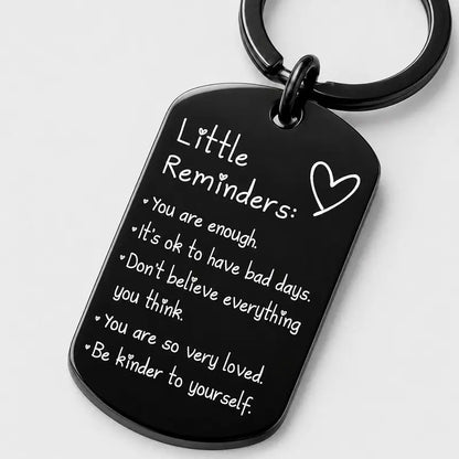 Women'S Minimalist Lightweight "You Are Enough" Slogan Keychain - Unisex Fashion Accessory, Gifts for Women, Gifts Adults, Slogan Keychains