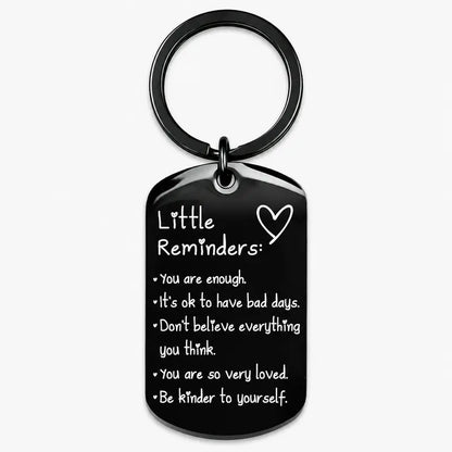 Women'S Minimalist Lightweight "You Are Enough" Slogan Keychain - Unisex Fashion Accessory, Gifts for Women, Gifts Adults, Slogan Keychains