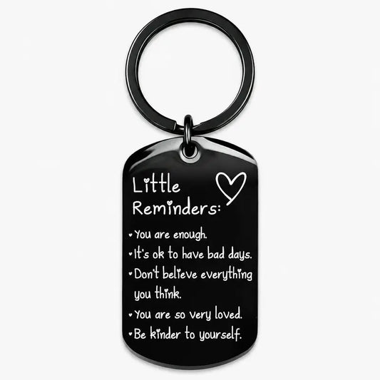 Women'S Minimalist Lightweight "You Are Enough" Slogan Keychain - Unisex Fashion Accessory, Gifts for Women, Gifts Adults, Slogan Keychains