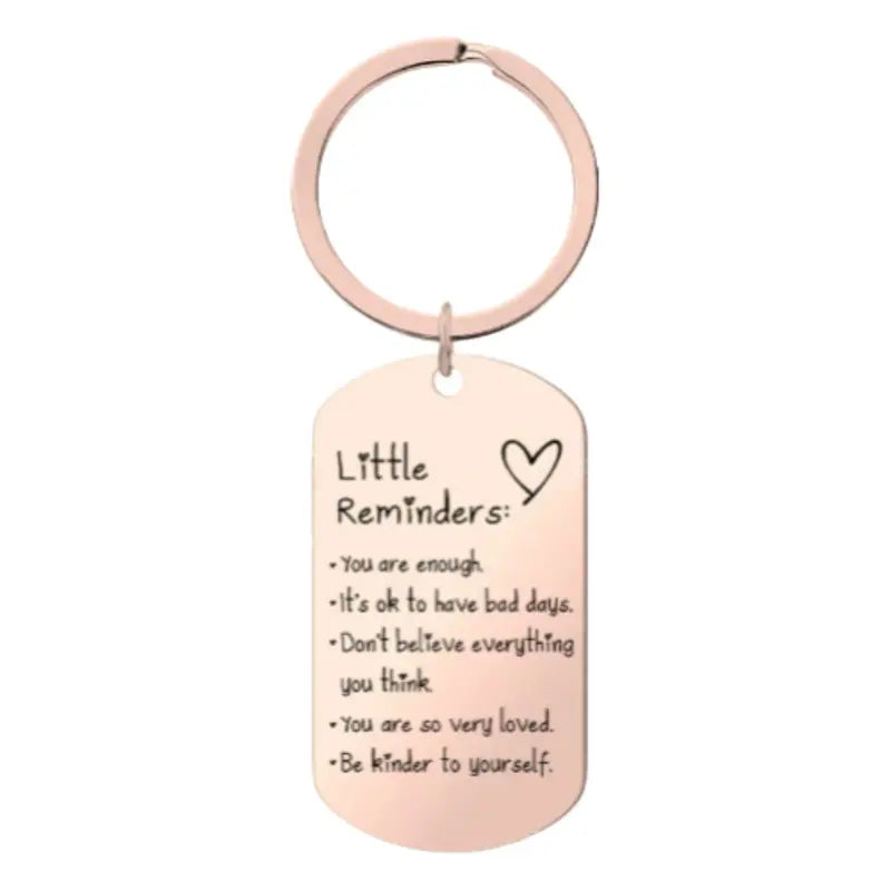 Women'S Minimalist Lightweight "You Are Enough" Slogan Keychain - Unisex Fashion Accessory, Gifts for Women, Gifts Adults, Slogan Keychains